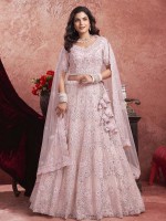 Baby Pink Premium Net Lehenga Choli